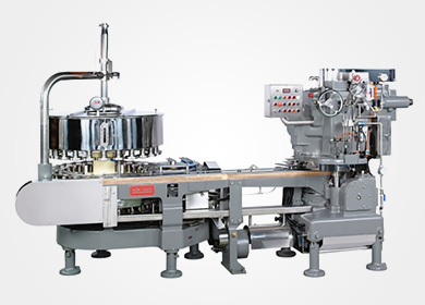 Filling and sealing machine